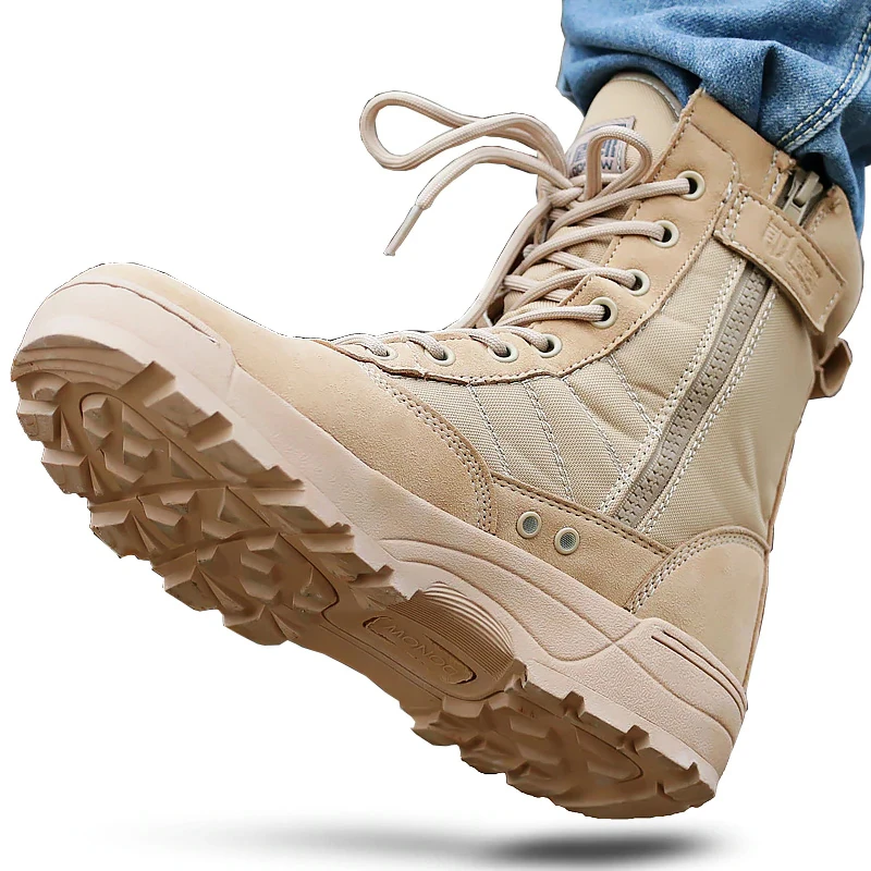 

Ботинки мужские тактические, ботинки для отдыха на открытом воздухе, антискользящие, для пеших прогулок, стиль милитари, для пустыни, для му...