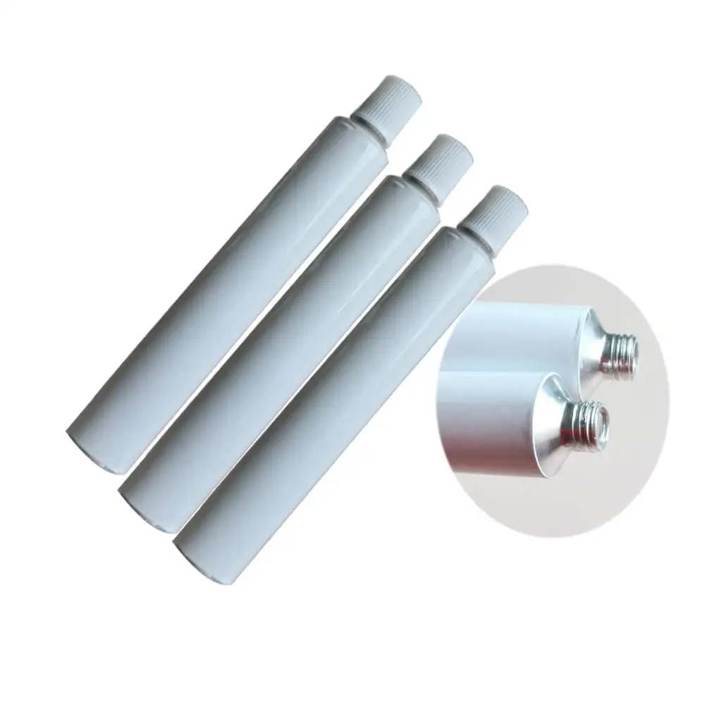 

1000pcs 30ml White Toothpaste Tubes Wholesale Aluminum Empty Travel Tube Toothpaste Unsealing Tubes Protect Packing