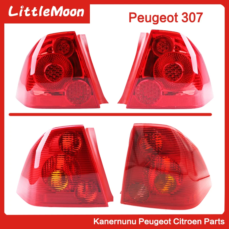 Taillight shell Rear lamp housing for Peugeot 307 sedan left and right rear lights Old 307 rear taillights Rear lights New 307