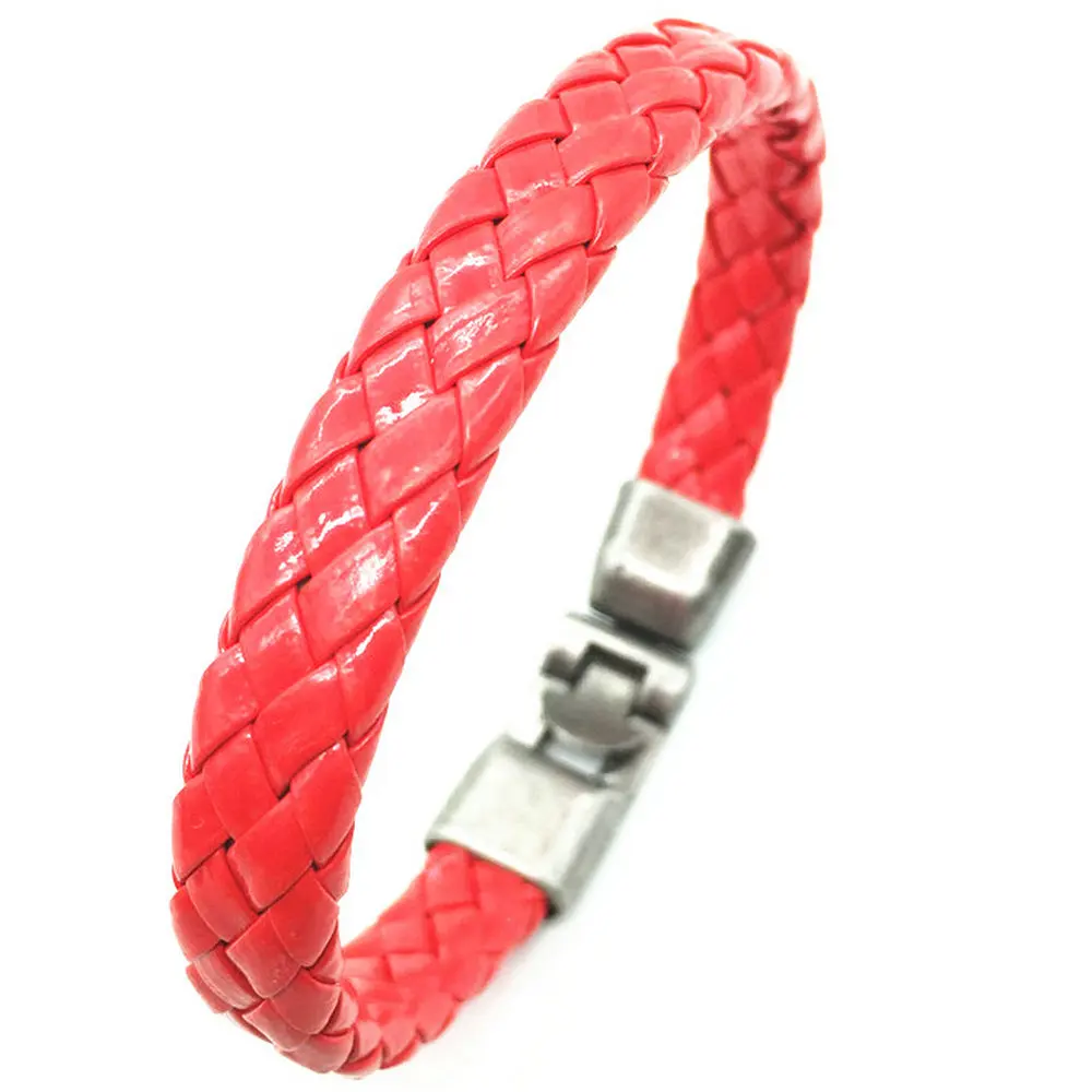 Кожаный браслет ручной работы для мужчин и женщин Стильный винтажный ювелирный