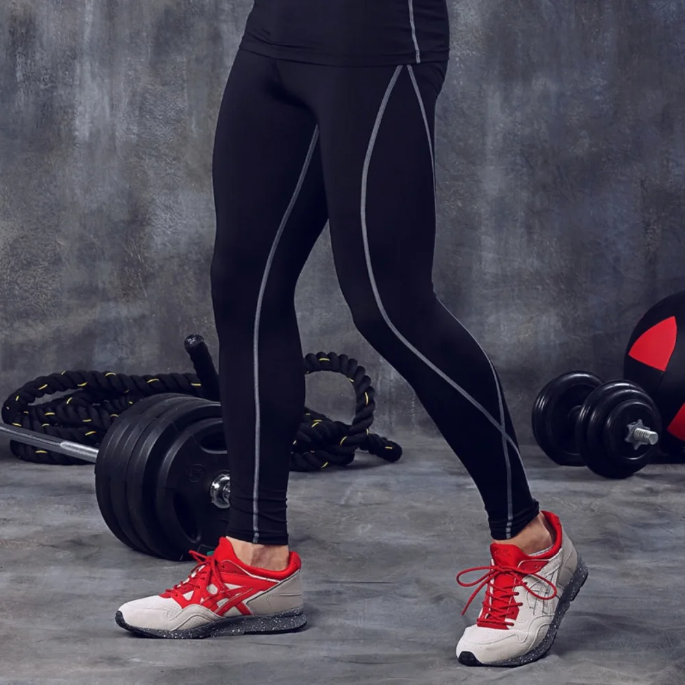 MA34 спортивные обтягивающие мужские компрессионные штаны для тренажерного зала