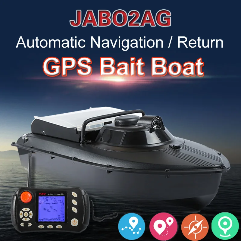 Обновлено! JABO 2AG 20A GPS авто навигация рыболовная приманка лодка 2 4G гнездо 8 шт.