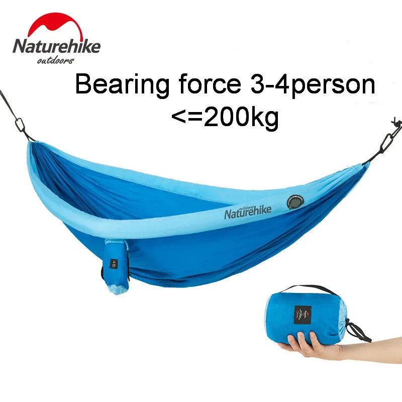 Гамак NatureHike туристический на 2-4 человек 210T нейлон | Спорт и развлечения