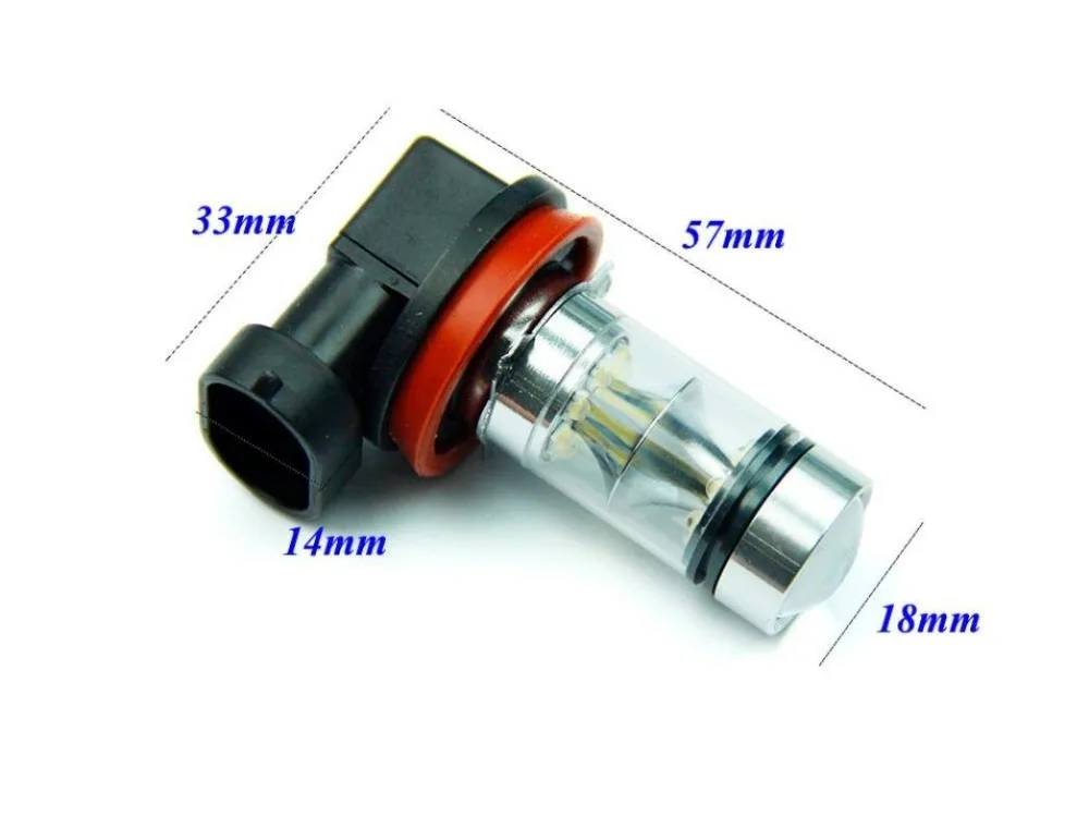 Par светодиодные чипы Cree 20smd 100W H8 H11 H9 Farol Neblina Milha Drl 6000 K | Автомобили и мотоциклы