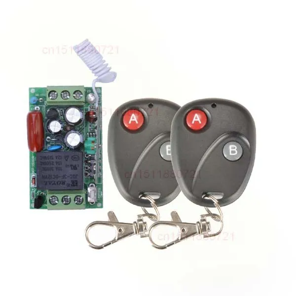 Система беспроводного управления питанием световых приборов с пультом ДУ AC220V Mini Size Radio Remote Control Lighting Power ON OFF Switch System Learning Code Momentary Toggle Latched 315/433MHZ.