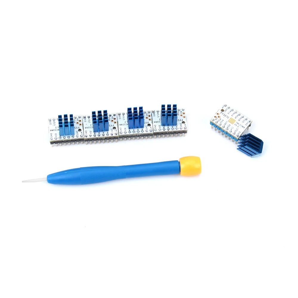 10 шт. TMC2208 v1.2 шаговый двигатель бесшумный драйвер силовая трубка StepStick встроенный драйвер ток 1.4A пиковый ток 2A Замена TMC2100