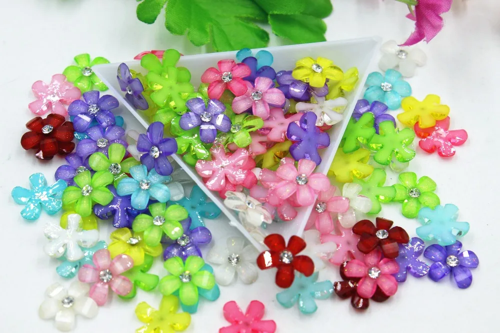 Плоские цветы из смолы 20 шт./лот DIY кабошоны аксессуары about12 мм|accessories accessories|accessories