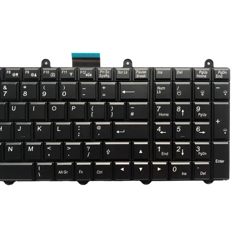 Английская клавиатура для ноутбука с подсветкой Clevo P157SM P177SM P375 P751ZM черный V132150BK1 |