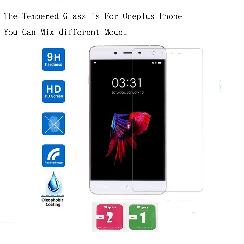 10 шт. Премиум Защитная пленка для экрана из закаленного стекла Oneplus 1 2 3 5 6 7 3T 5T 6T 7T X