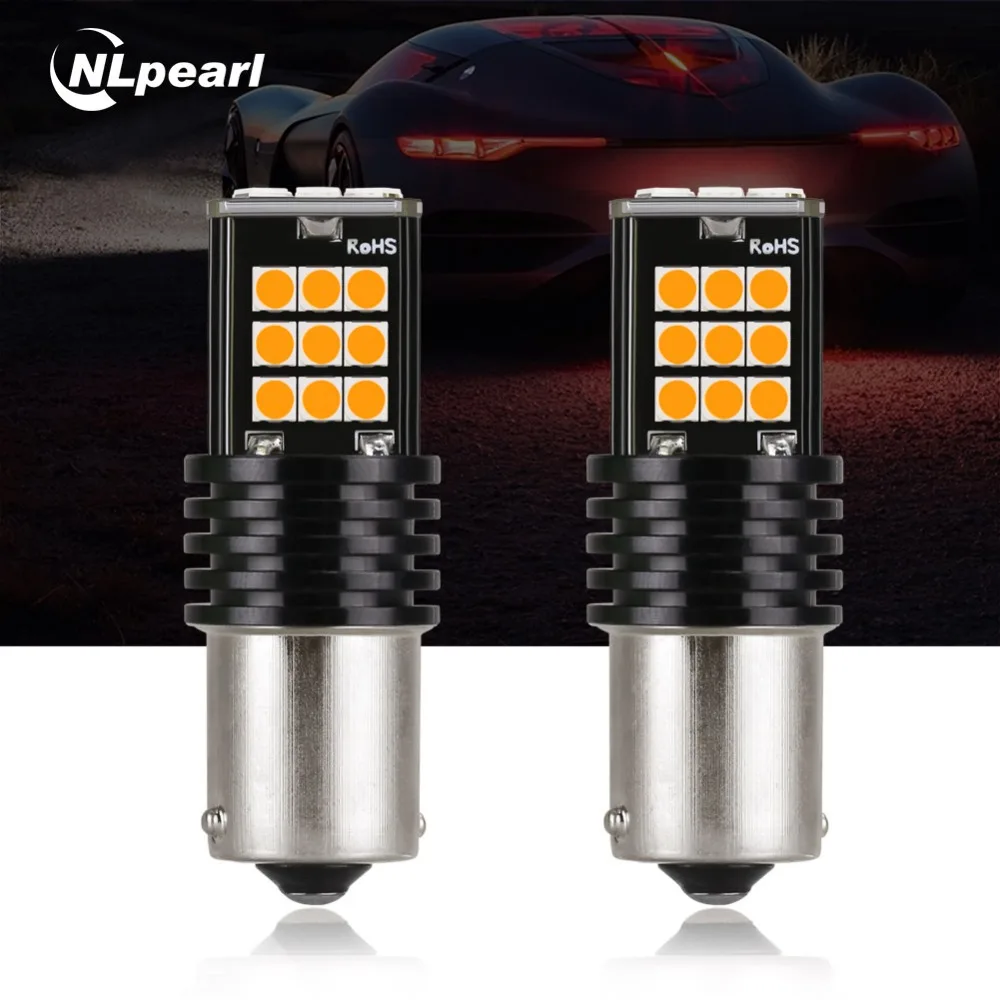 NLpearl 2x Ba15s P21W светодиодный сигнальный фонарь 12 В 24 в 1156 BA15S BAU15S PY21W Canbus сигнал