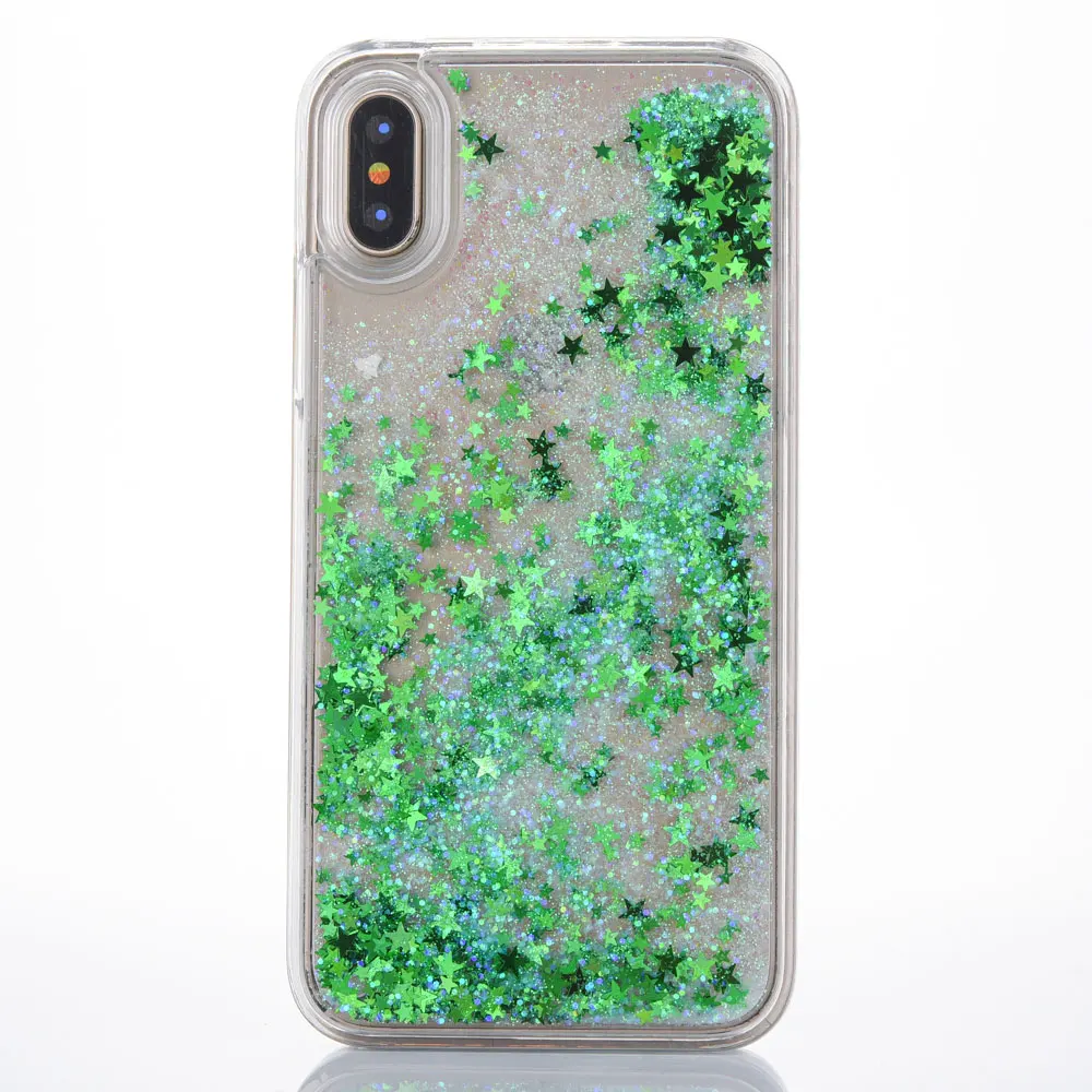 Чехол FQYANG Star Dynamic Liquid Quicksand для SAMSUNG S8 PLUS S7 EDGE S6 edge plus J7 A7 S5 Прозрачный чехол для задней панели ПК телефона - Цвет: 7