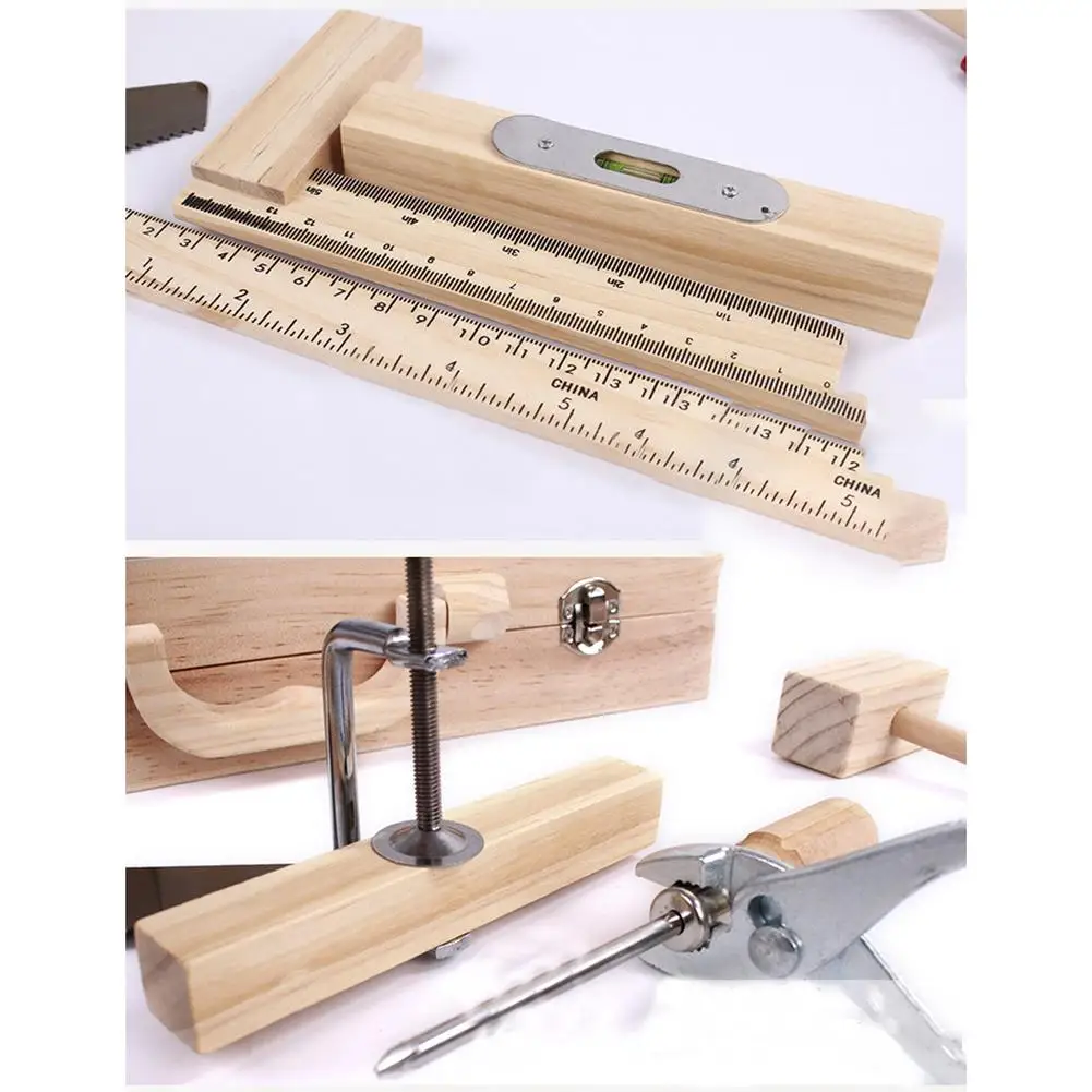 Repair Box Toy Building Multifunctional Woodworking Wooden Tool Kit Pretend Play Set For Kid Suitable Ages 6 And Older | Игрушки и хобби