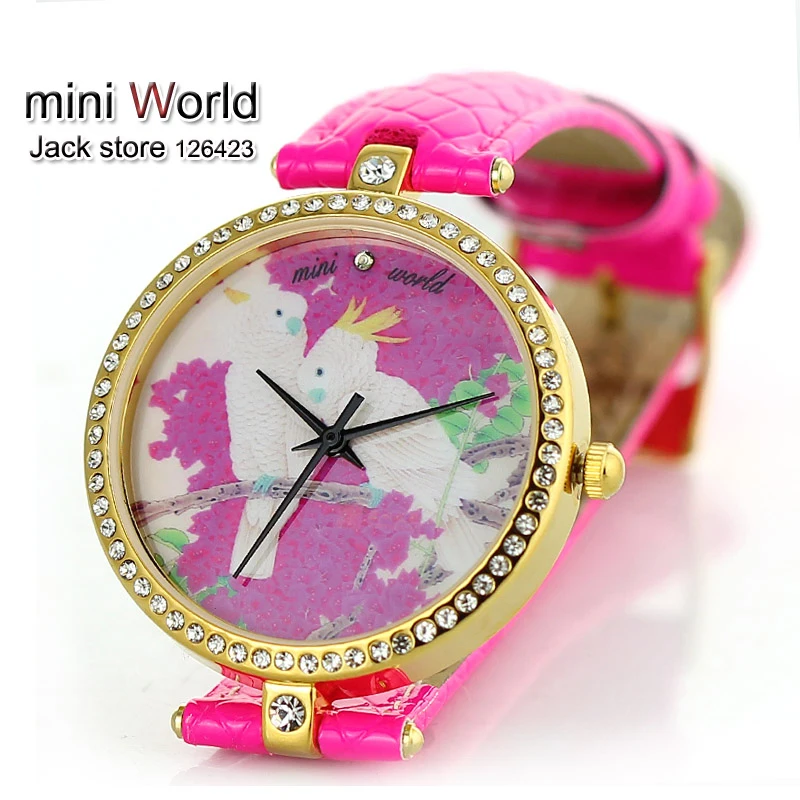 В часы MINI южная корея леди высокая - класса марки женское стол алмаз ремень MN1353 |