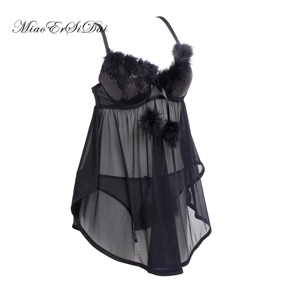 

New Sexy Santa Christmas lingerie black/red Tassels bra set have A/B C/D