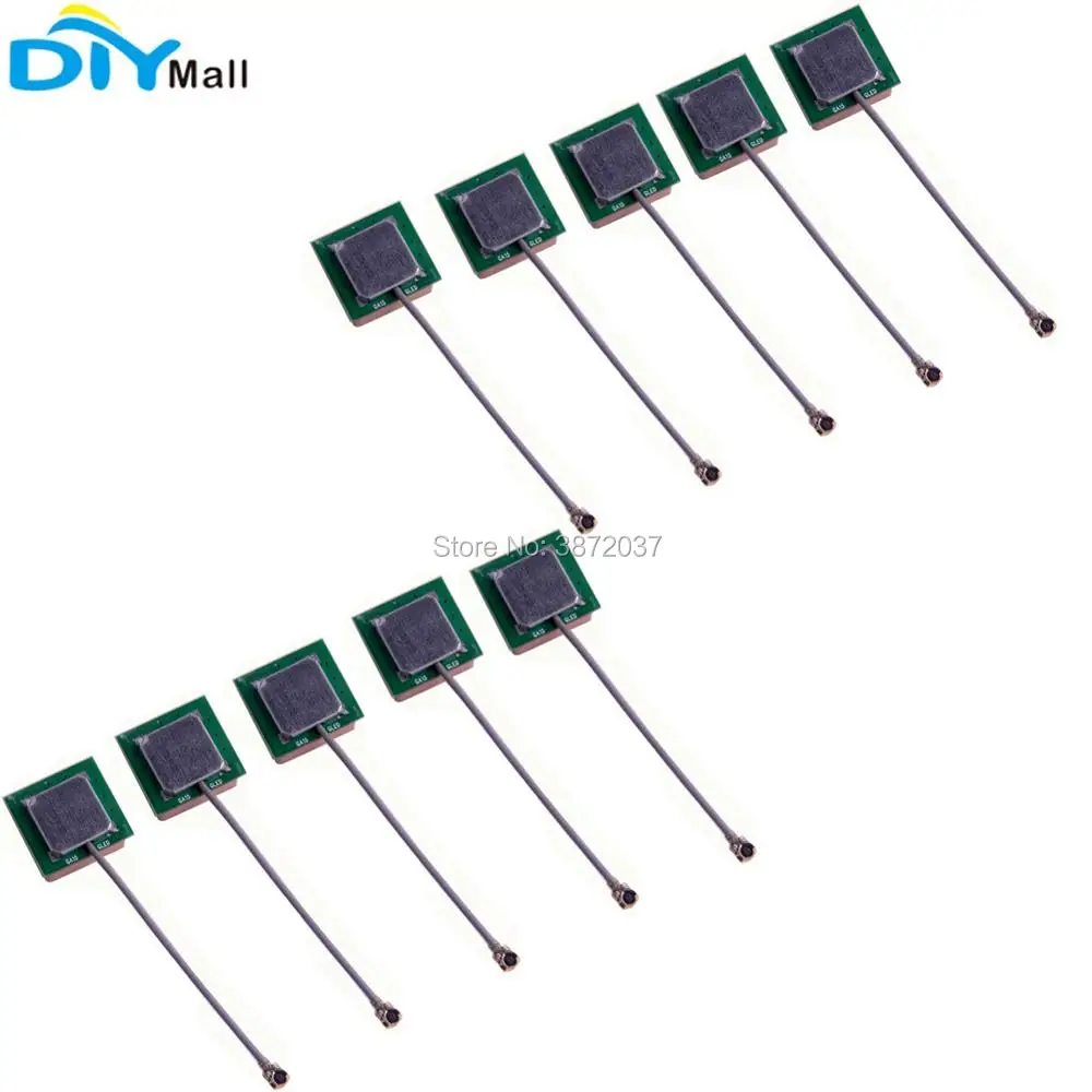 

10pcs/lot 15X15X6mm GPS Passive Antenna 50ohms IPX Interface for GPS Module