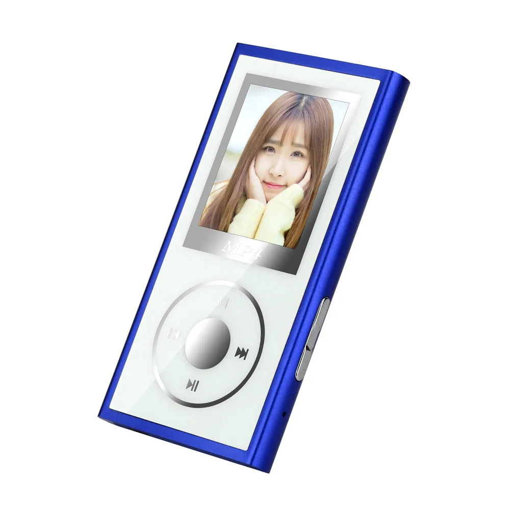 Синий Bluetooth 4,1 HiFi 4G MP3 плеер рекордер ручка Медиа Видео FM радио Лот - Цвет: Синий