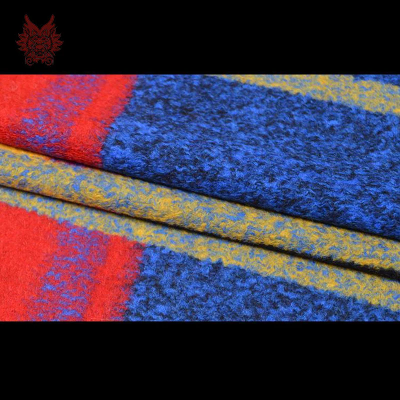 Новая мода американский стиль цвета радуги плед кашемировая шерсть ткани для