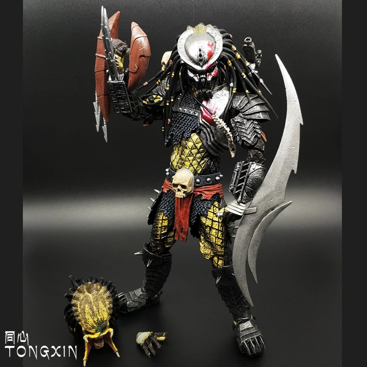 Фигурка NECA AVP пришельцев по сравнению с хищными сериями молодая кровь/старый