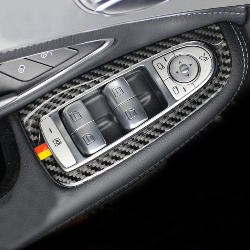 Углеродное волокно для Mercedes Benz C Class GLC W205 Внутренняя дверь громкоговоритель