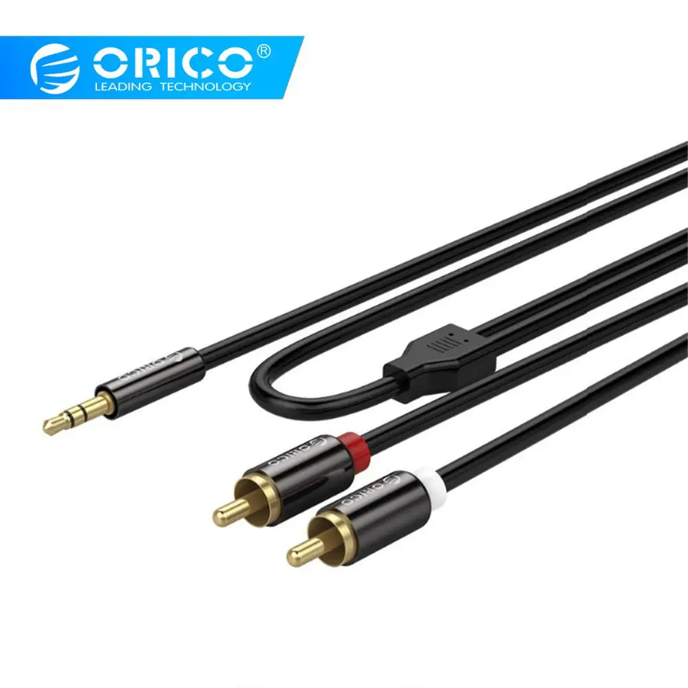ORICO 3 5 мм два порта аудио мощный усилитель TPE кабель для мобильного телефона