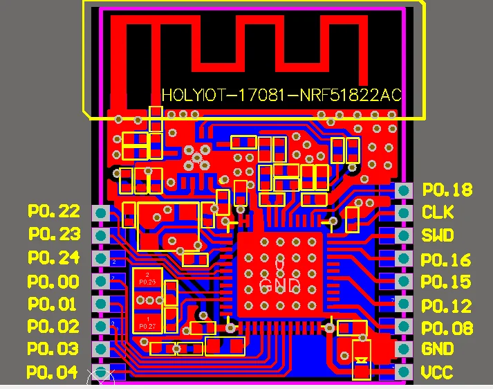 Новый продукт NRF51822 + PA Модуль чип переменного тока BLE 4 2 модуль передачи Bluetooth