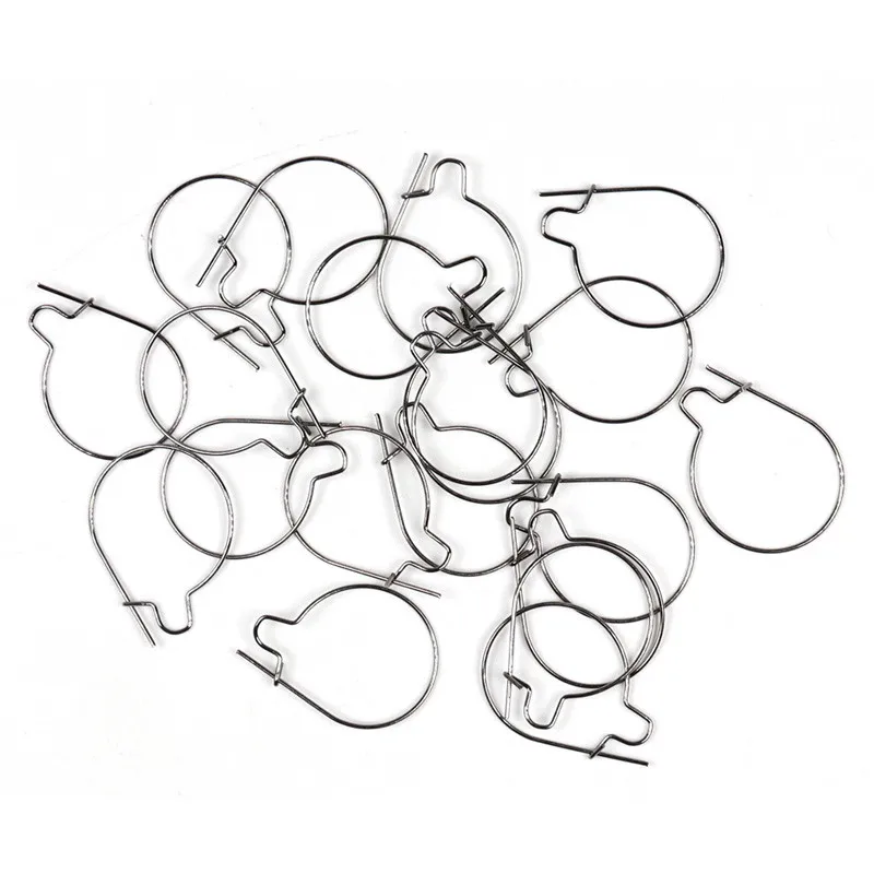 

50PCS S / M / L Blunt Tip Carp Fishing Maggots Clip For Bait Ring Rigs Hook