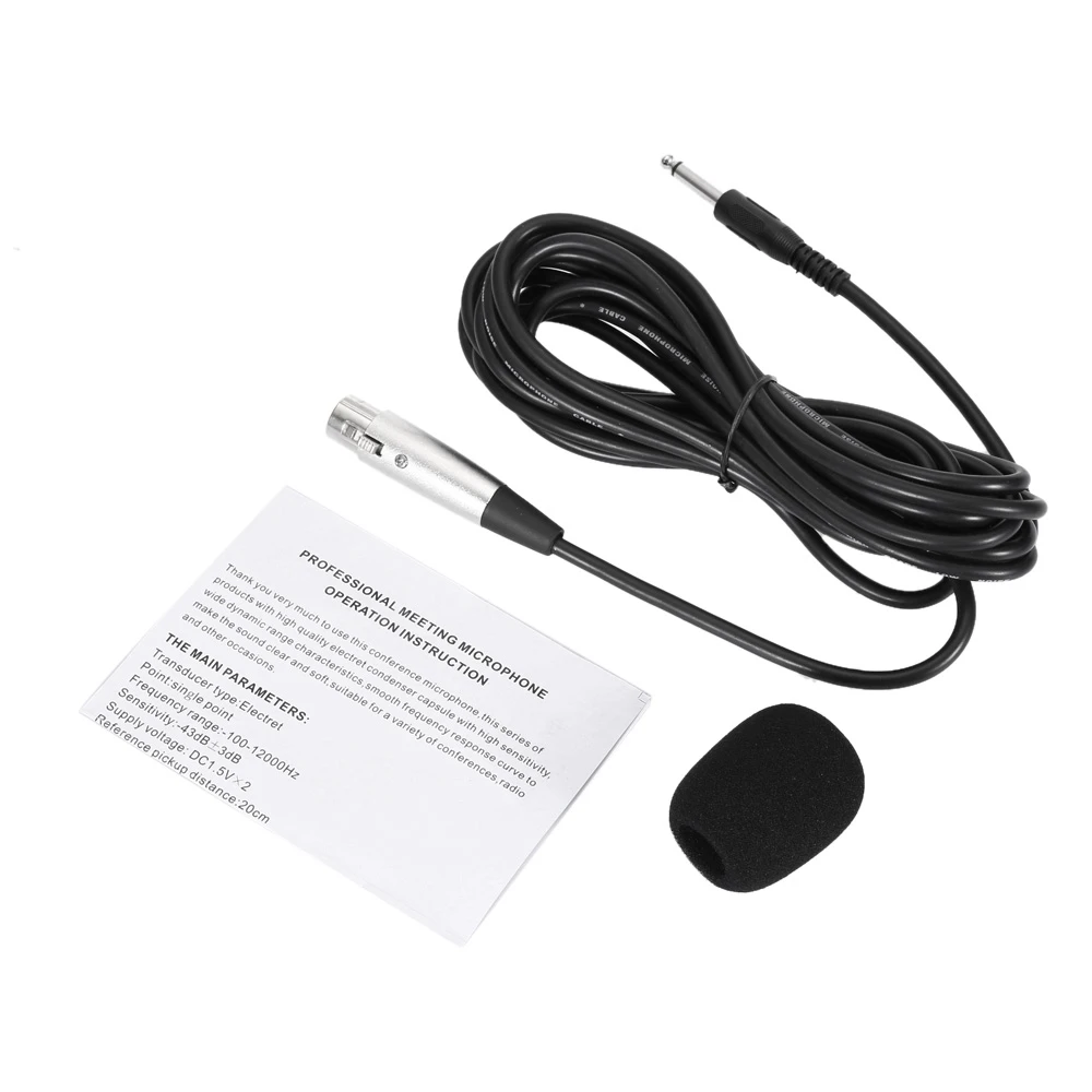 WEISRE M - 380 Wired Capacitance Microphone Noise Canceling Speech Mic Compatible with Win 2000 / XP win7 win8 and Mac OS X | Электроника