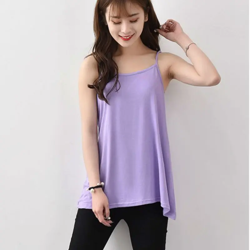 Летние женские высокие эластичные топы с лямкой на шее Модальные feminino майки blusas