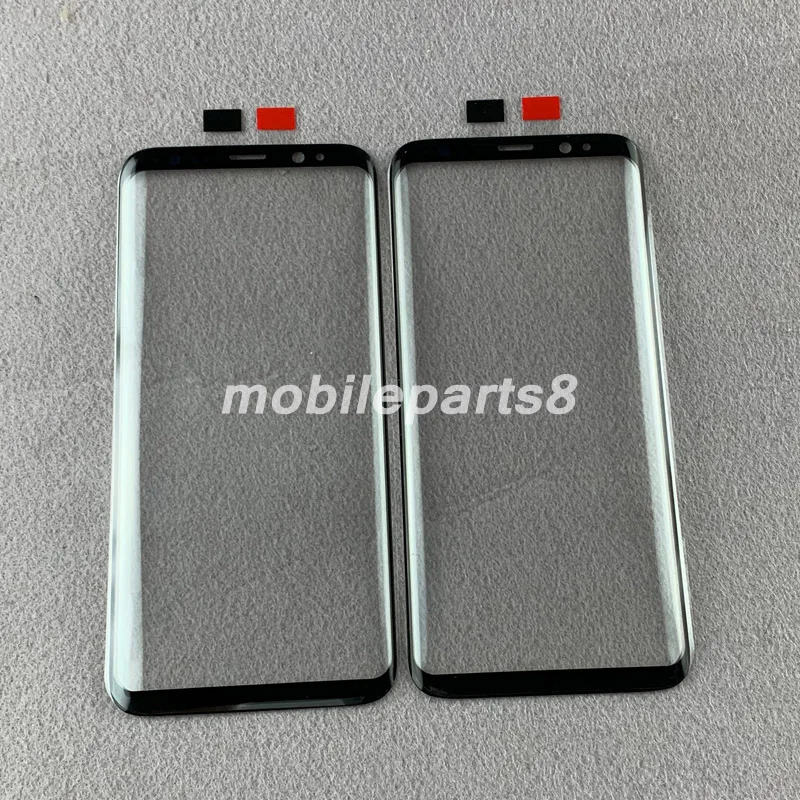 100 шт./лот Бесплатная доставка внешнее стекло экрана для samsung S8 S9 plus note8 note9 note5