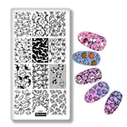 Пластина для стемпинга ногтей с принтами животных, милый щенок, пингвин, Акула, штамп для дизайна ногтей, трафареты для дизайна ногтей, украшения для ногтей, C57