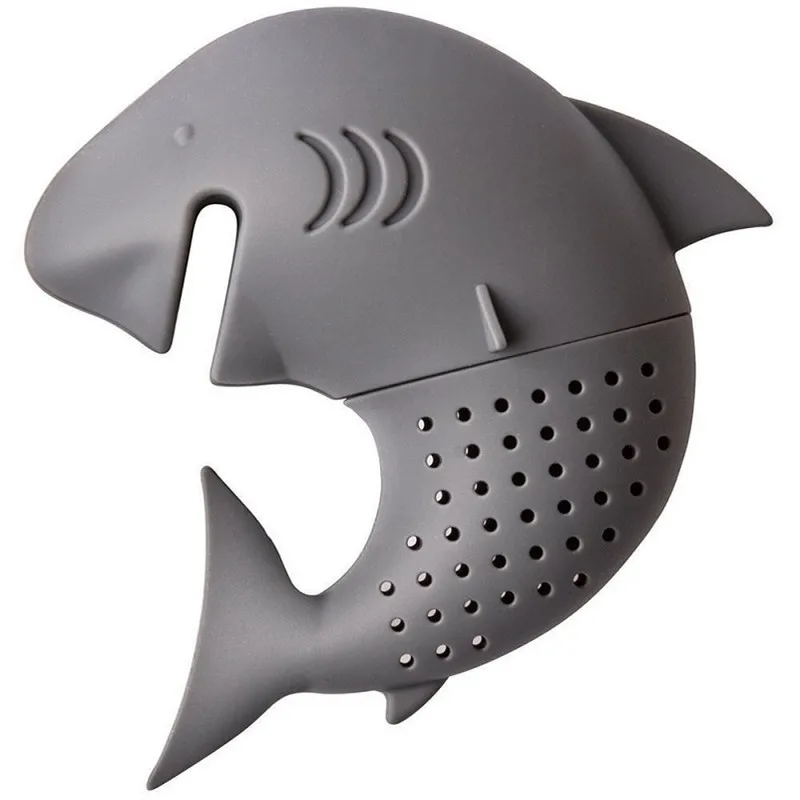 Ситечко для заваривания чая MOFUNYO Shark в форме чайного пакета из пищевого силикона