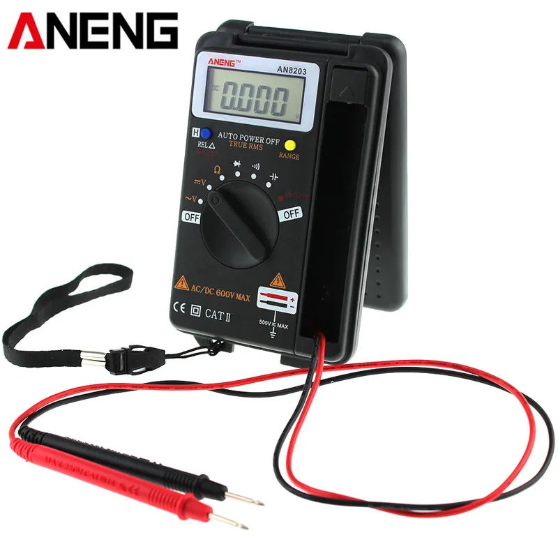 

ANENG AN8203 4000 отсчетов True RMS мини цифровой мультиметр AC напряжение тестер тока мультиметр Амперметр измеритель емкости