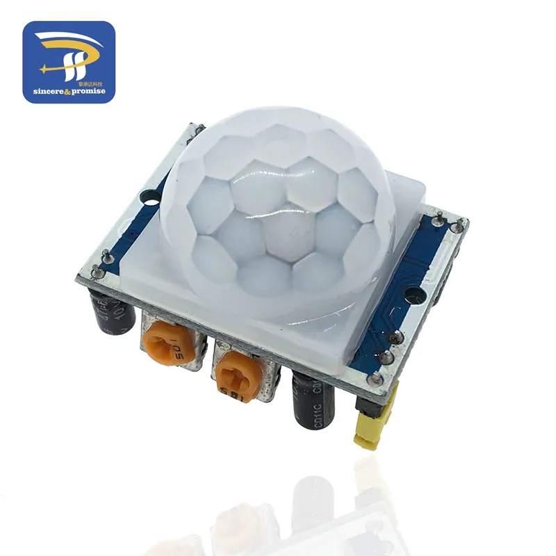 2pcs HC-SR501 модуль датчика тела Отрегулируйте ИК-пироэлектрический инфракрасный PIR датчик движения человека модуль детектора для Arduino