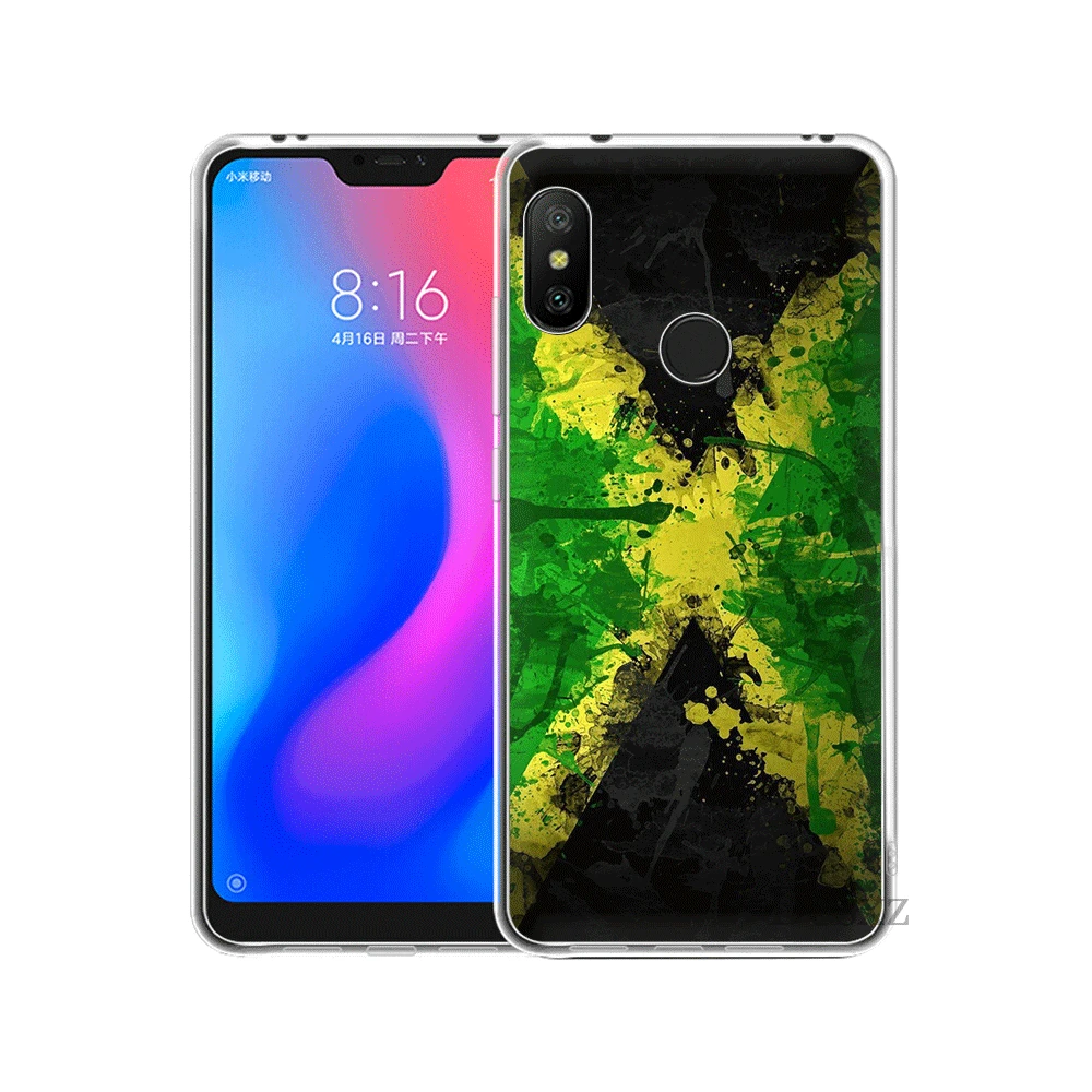 Чехол для телефона Xiaomi Redmi Note 3 4 4X 5 6 5A Prime Pro Jamaica National Flag hard pc|Чехлы-накладки| |