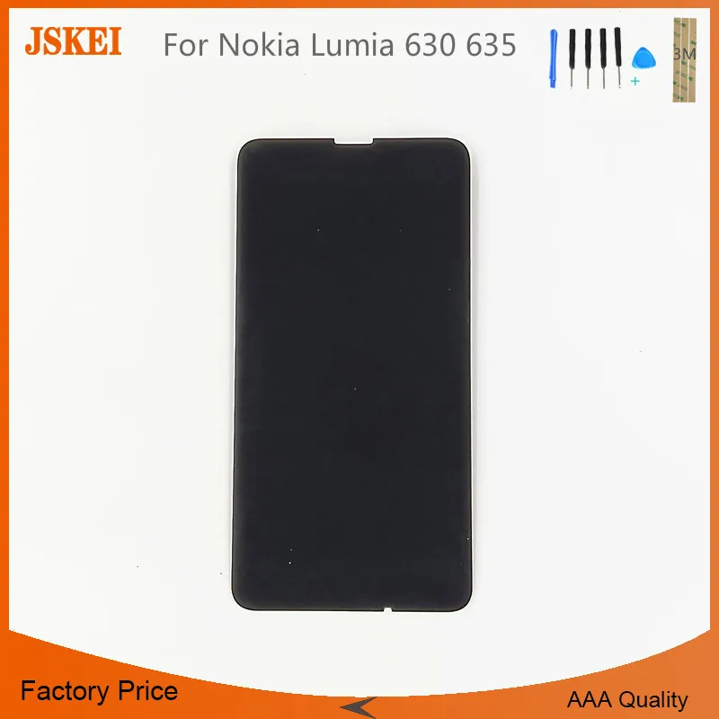 Новый черный для Nokia Lumia 630 635 ЖК-дисплей с сенсорным экраном дигитайзер полная
