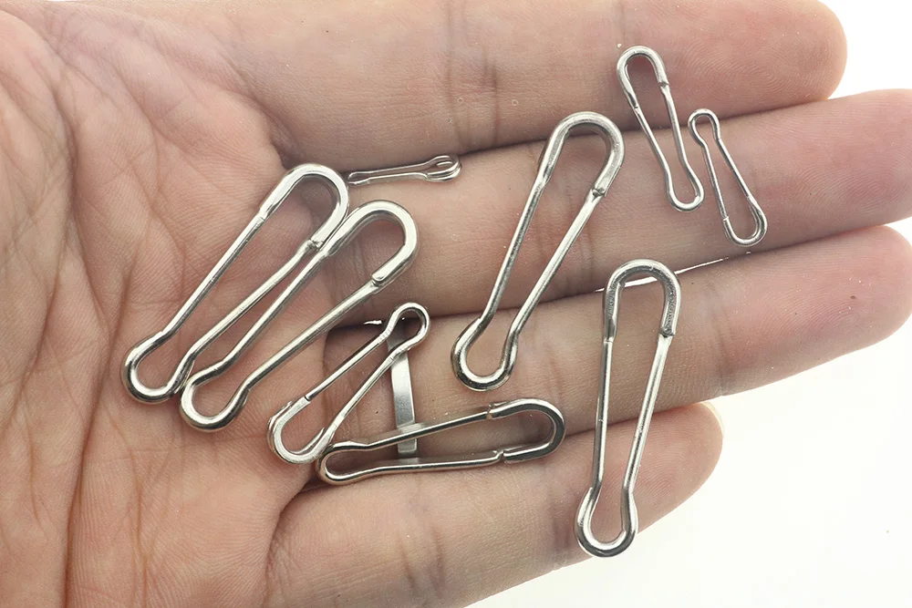 Rompin 20pcs/lot Fishing Snap Swivel Hook Hawaii Snap Bass Fishing Connector Carp Fishing Lures Speed Clips Accessories