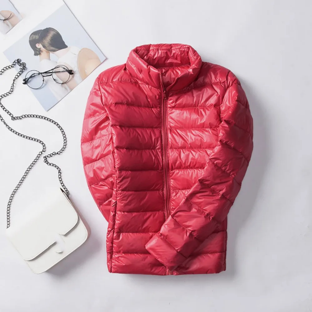 5XL 6XL 7XL Женское зимнее пальто новая мода 90% белый пуховик Сверхлегкий портативный