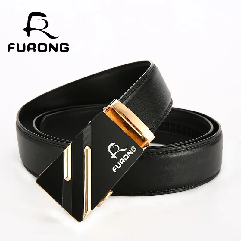 Original Brand Popular Male Brand Belts Male Luxury Black Blets Genuine Split Leather High Quality Business Men Automatic Belt