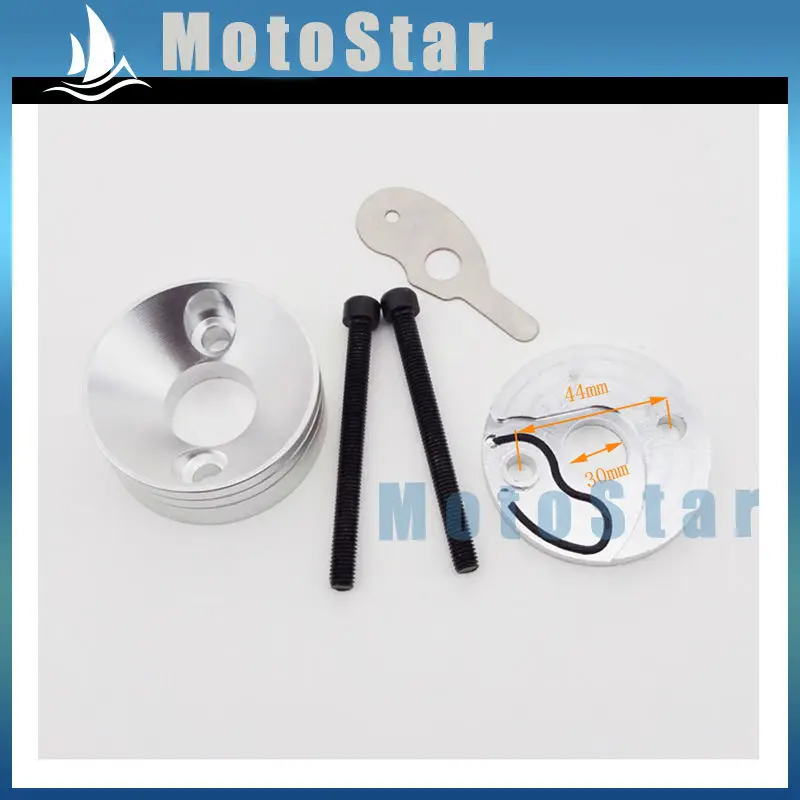 Золотой 44 мм воздушный фильтр + адаптер стека для 2 тактного 33cc 43cc 49cc двигателя с