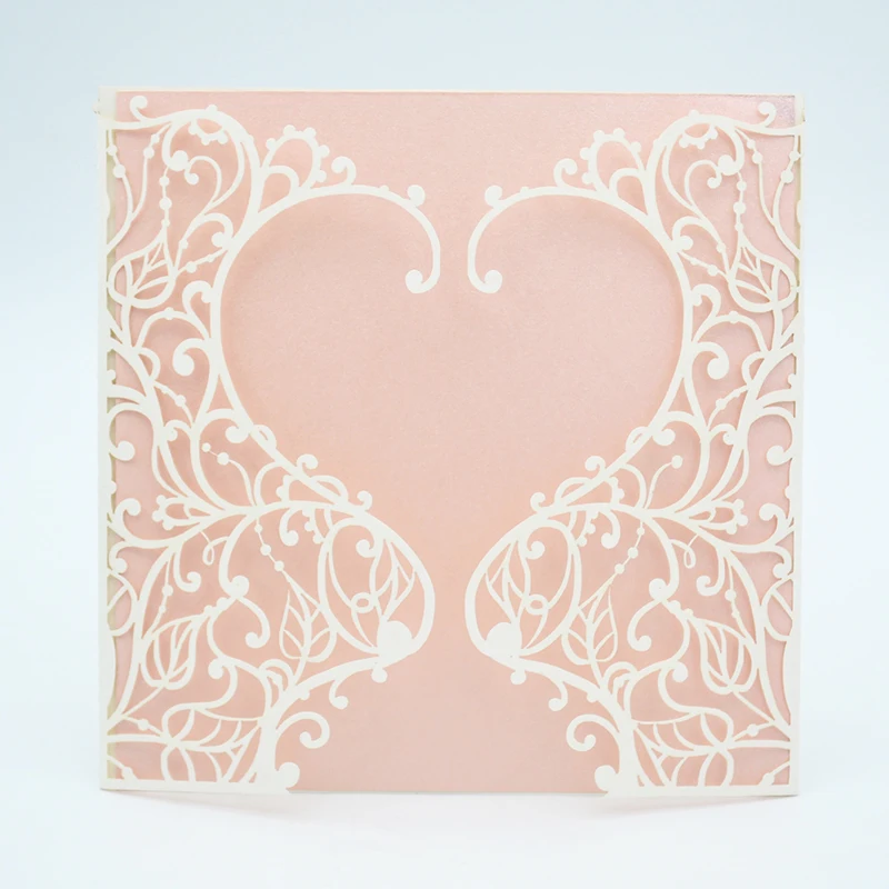 Изысканные свадебные открытки кружевная лазерная резка navy|Открытки и