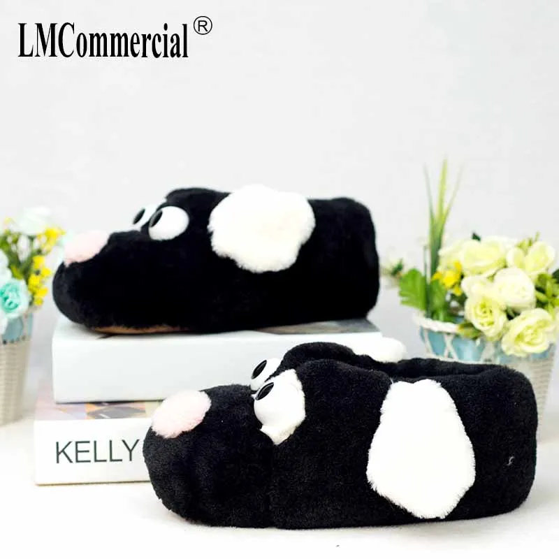 Winter Plush Home Floor Shoes House Slippers Children special Women Anime Cartoon Bear Slippers Lovers Warm Woman Slippers