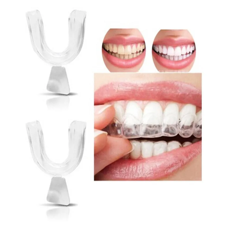 

RORASA 2 Pcs Thermoforming Mouth Guard Teeth Whitening Trays Bleaching Oral Hygiene Oral Care