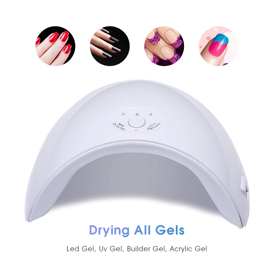 Новый Nail лампа для маникюра 36 W Сушилка ногтей УФ-светодиодная фотополимеризации