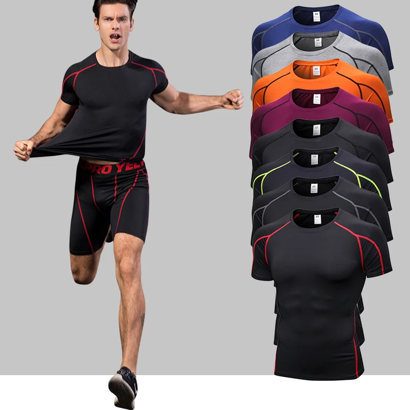 Мужская спортивная рубашка Fanceey Dry Fit для бега футболка фитнеса футбола