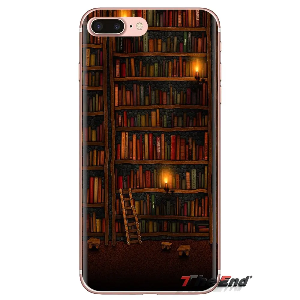 Phone Covers Retro Book Shelf Bookshelf Library For Xiaomi Mi3 Samsung A10 A30 A40 A50 A60 A70 Galaxy S2 Note 2 Grand Core Prime |