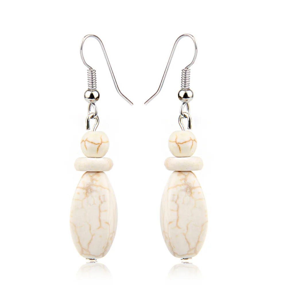 Женские длинные висячие серьги в стиле ретро этнические Простые овальные модные