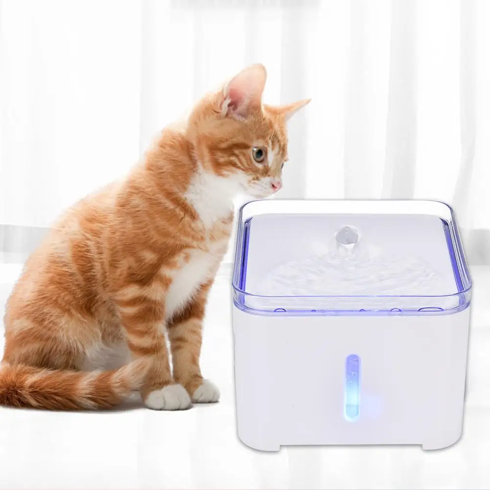 

Водяной фонтан для собак, электрическая водяная чаша, автоматический цикл, с фильтром, 2 л, водяной фонтан для кошек, 1,5 Вт, насос для кошек, со...