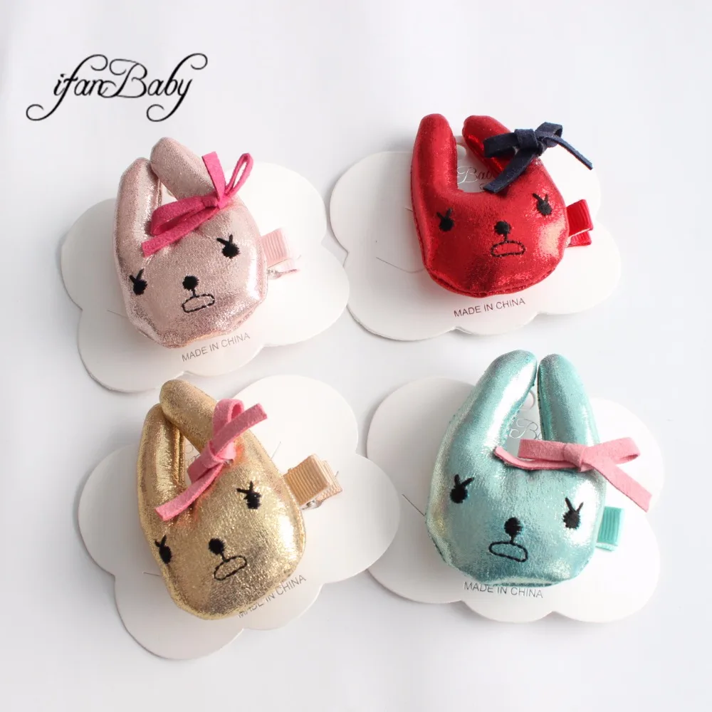 

Cute rabbit with bow hair pin,hair clip,girl hair accessories