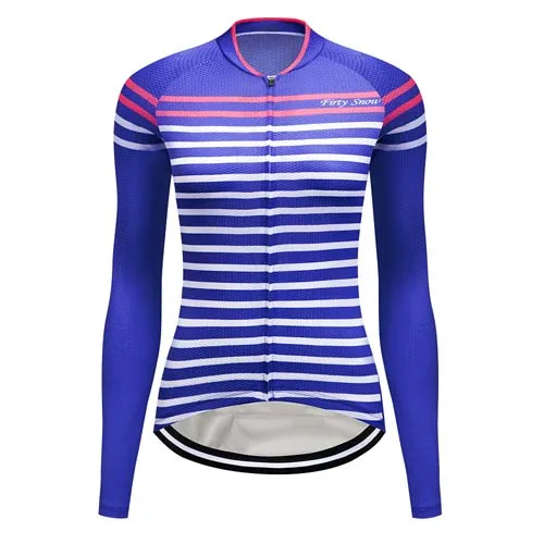 only jersey Комплект из Джерси с длинным рукавом для велоспорта, женская одежда для велоспорта, одежда для горного велосипеда, комплекты для Майо, Спортивная форма, одежда для триатлона, костюм, платье - Цвет: only jersey