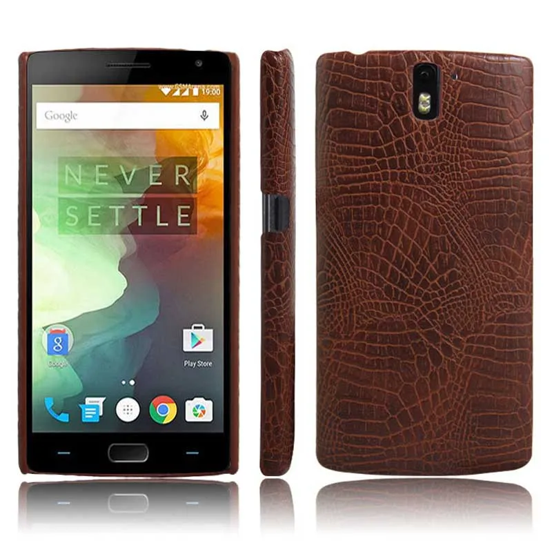 Чехол из ПВХ для Oneplus 1 чехол один Plus1 класса люкс кожи аллигатора с узором